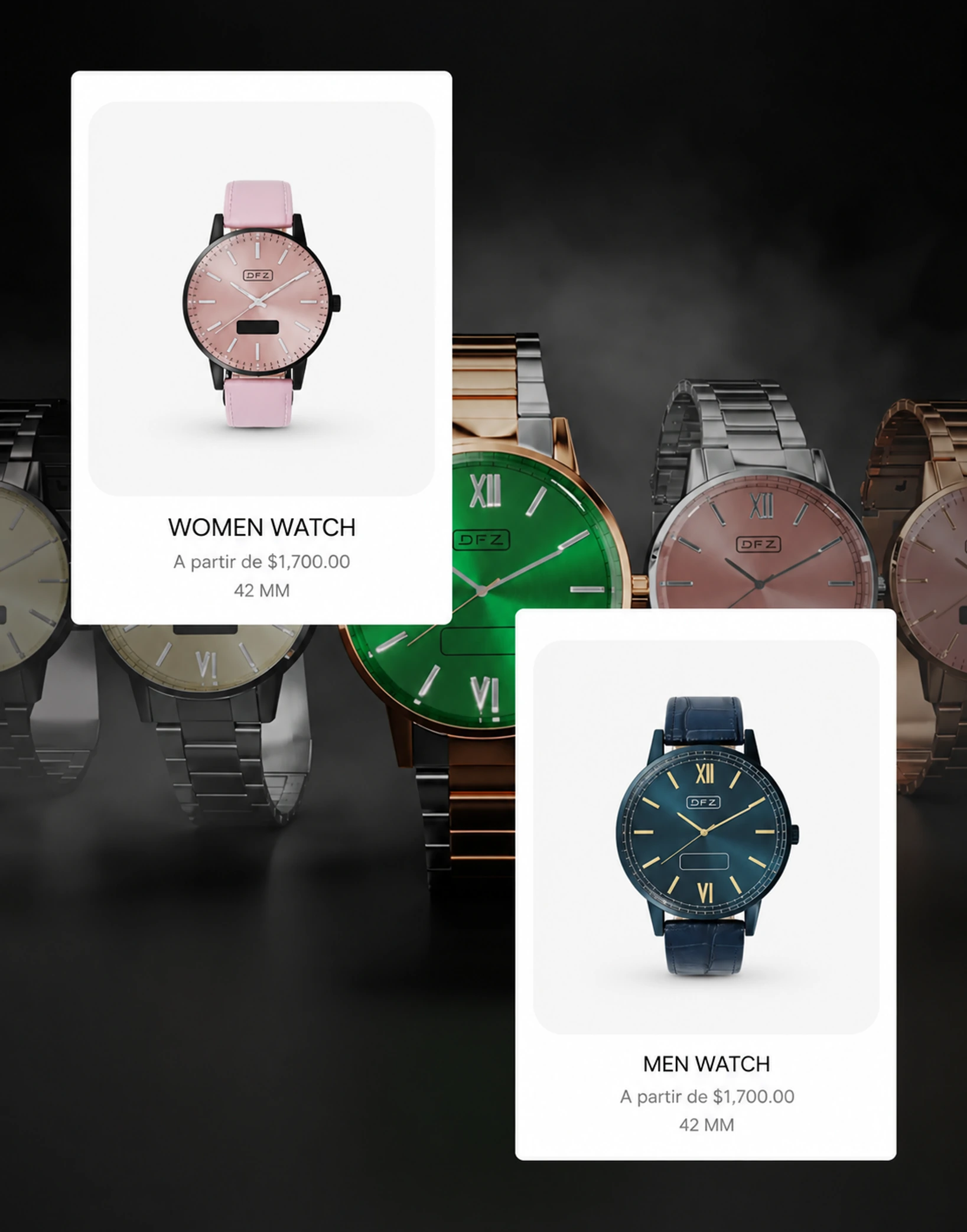 Página de produto da DFZ Watch