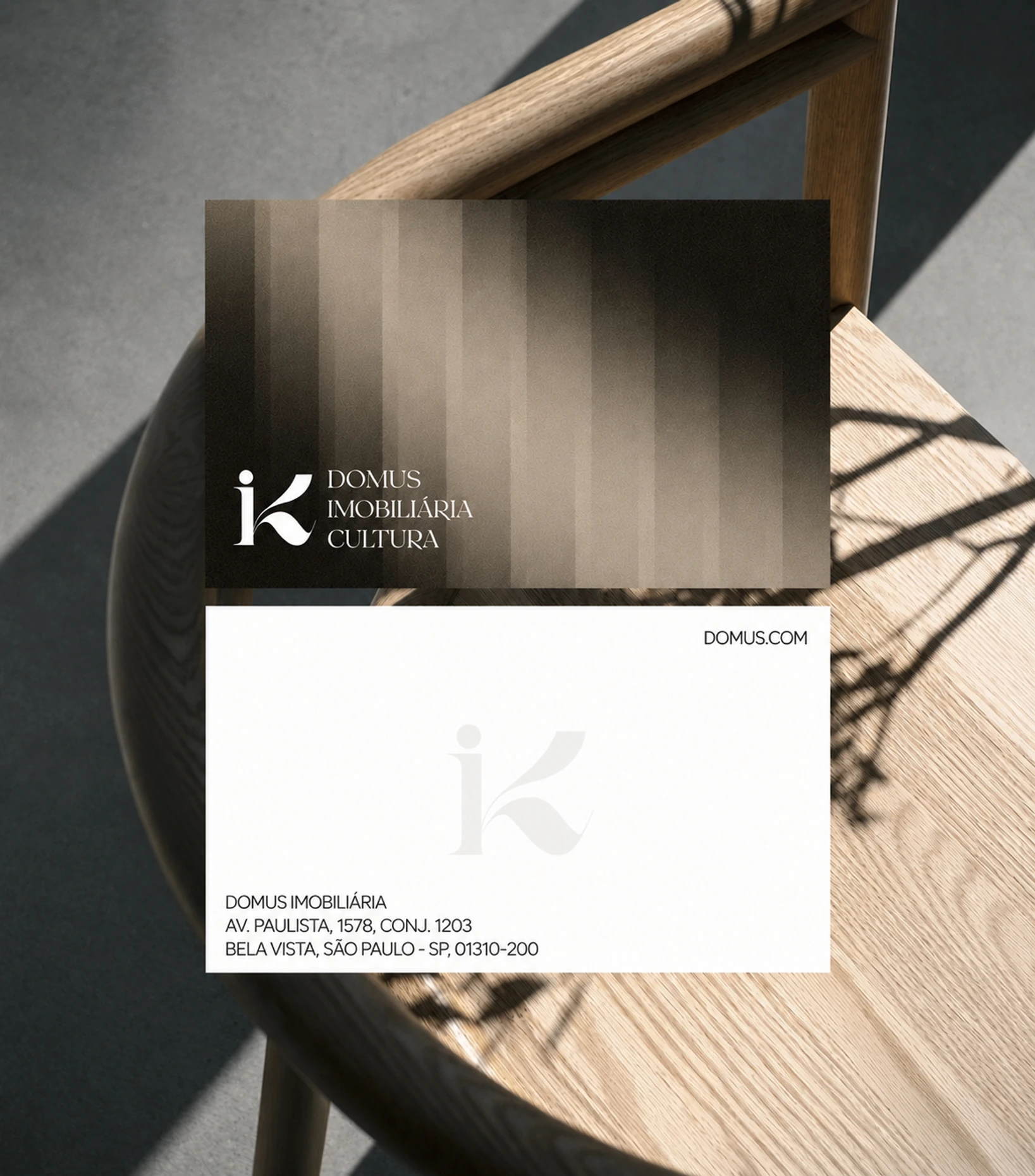 Detalhe de arquitetura no site da Domus Immobilien Kultur