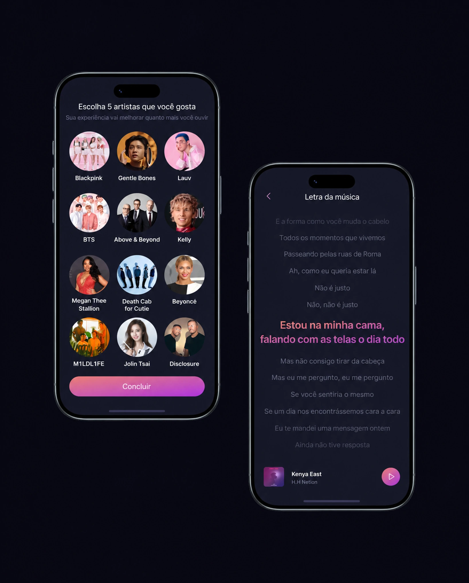 Playlists personalizadas do iMusic