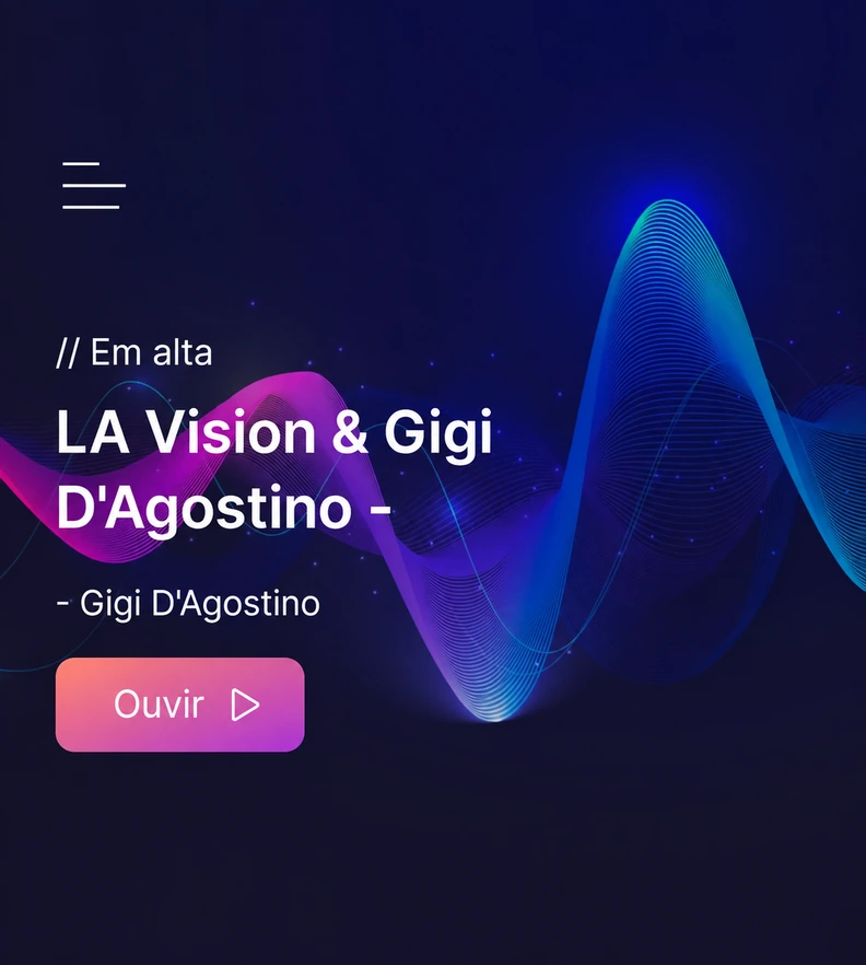 App iMusic em dispositivo móvel