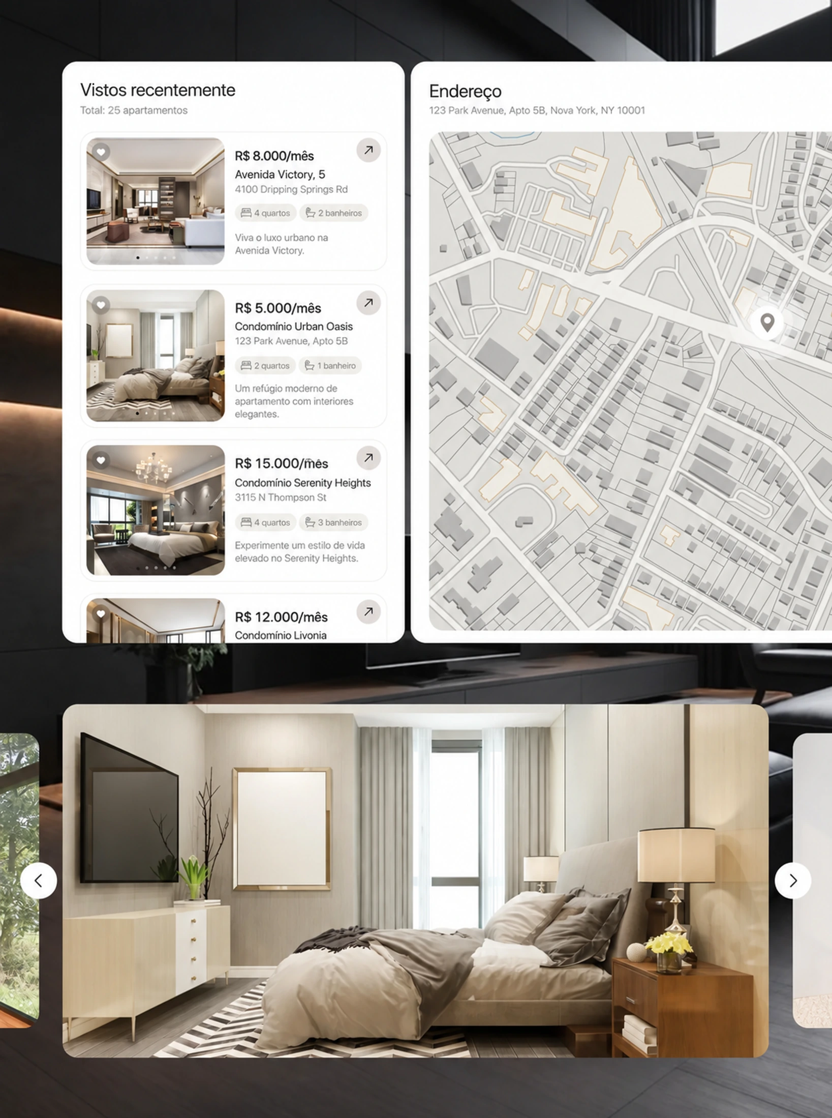 Sistema de interface do Loftloom