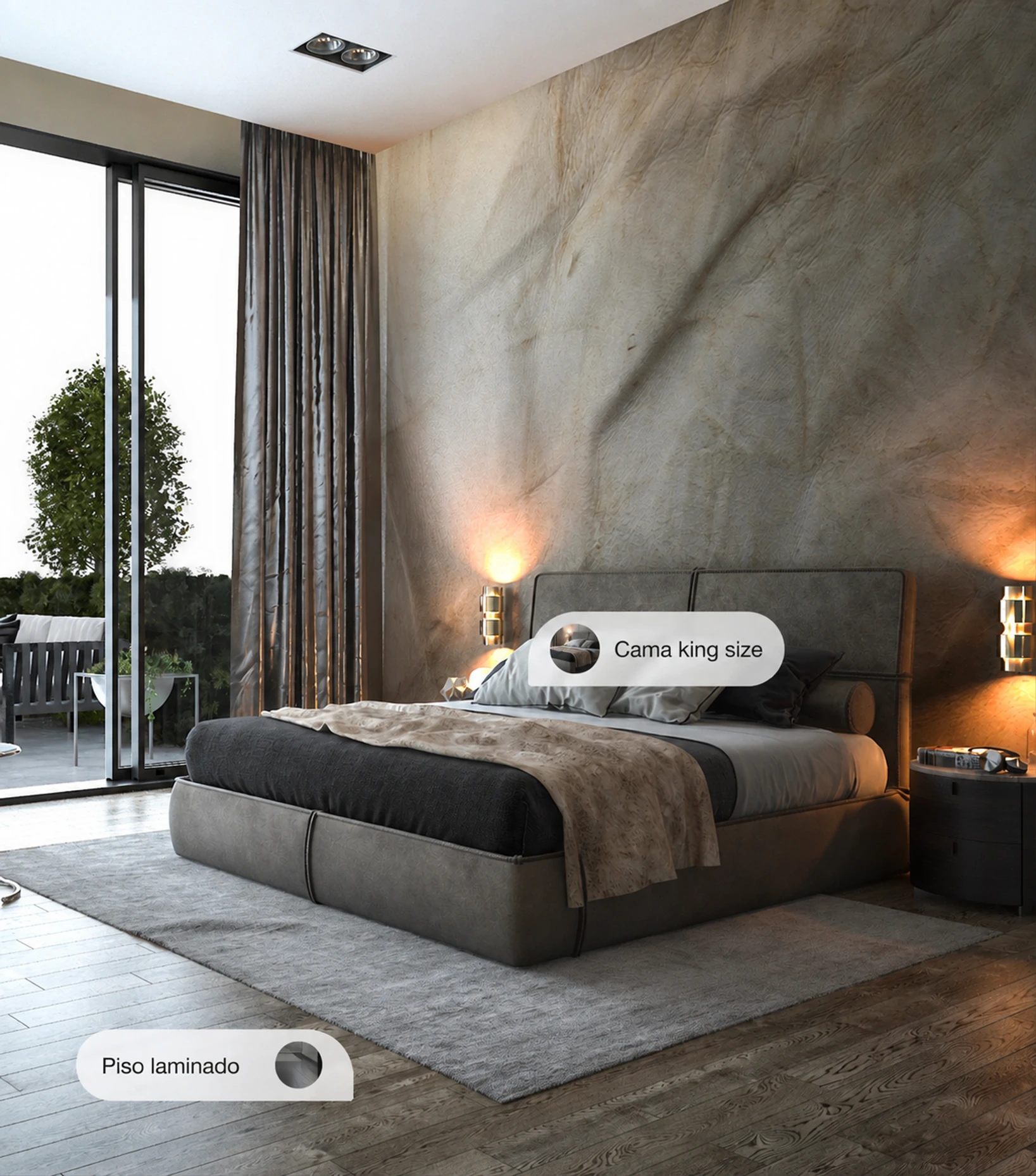 Painel de gerenciamento do Loftloom