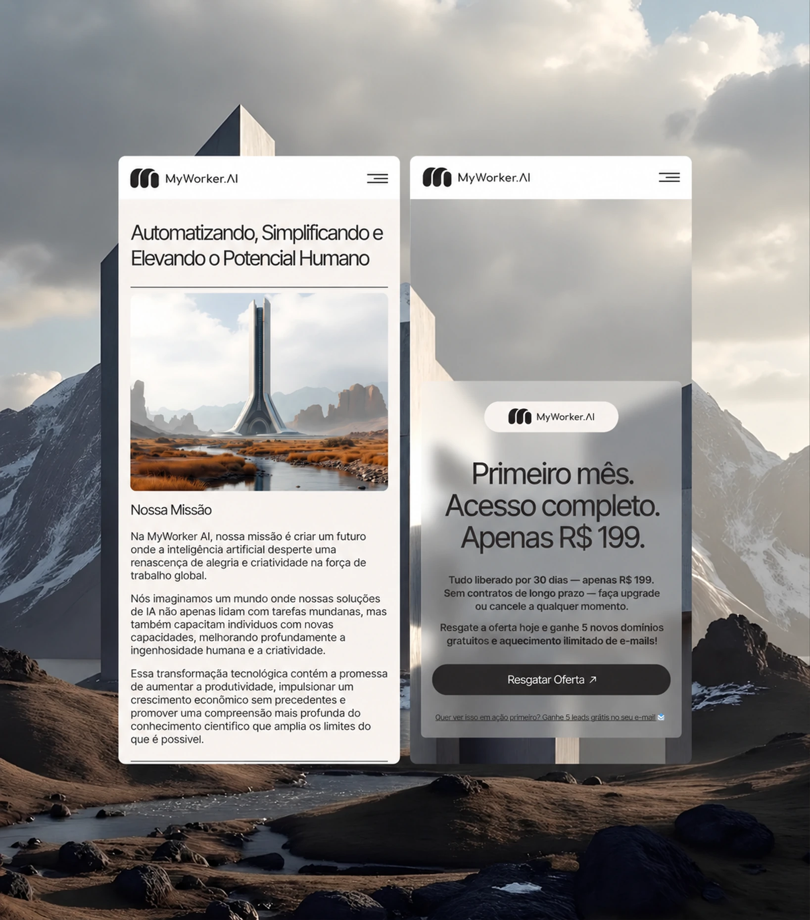 Aplicação do sistema visual da MyWorker AI