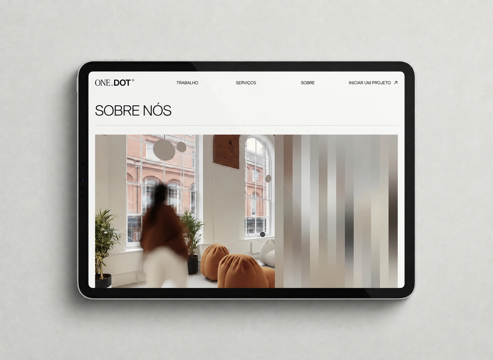 Seção de contato do site da One.Dot