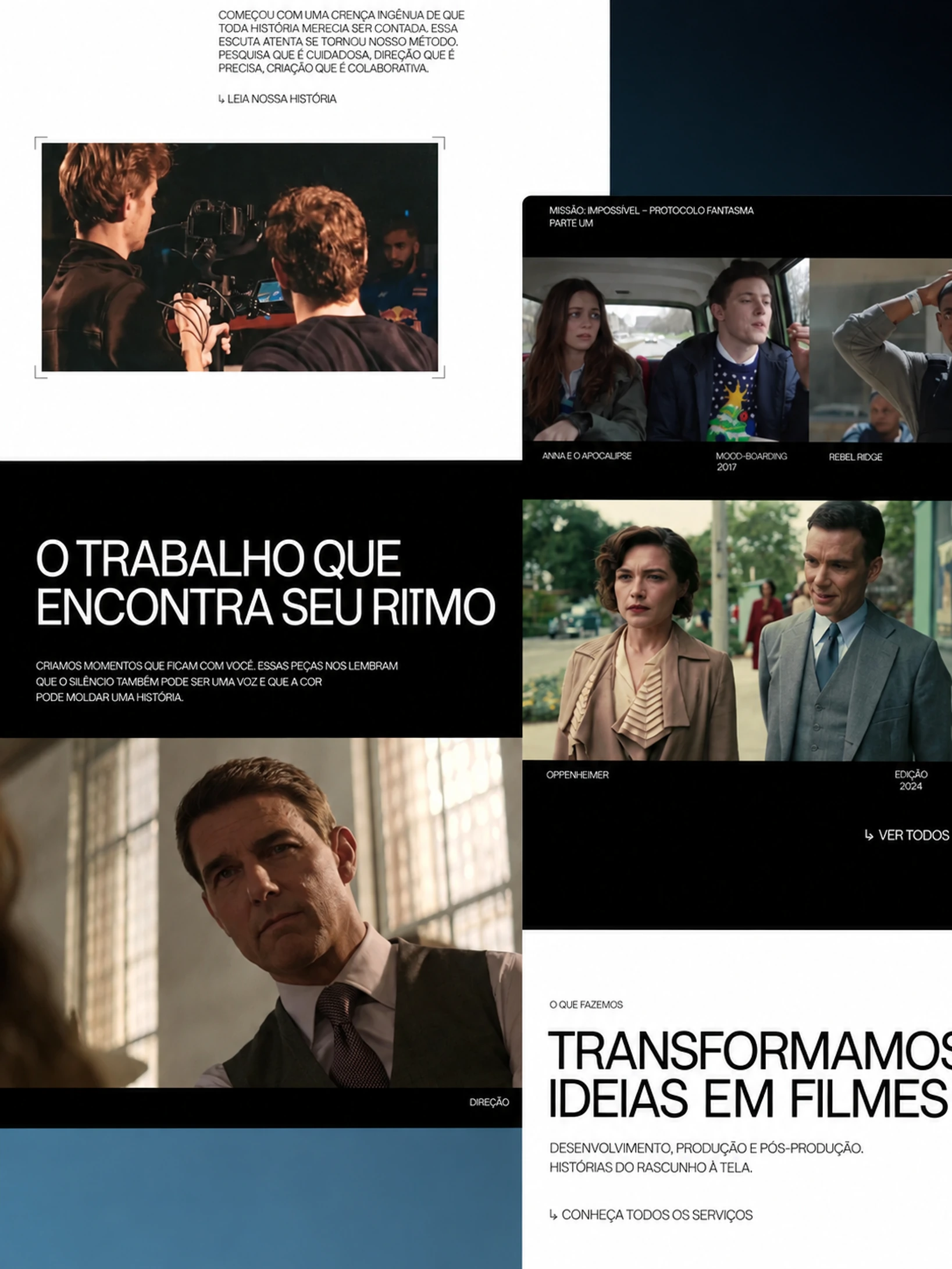Página de serviços da Reelix