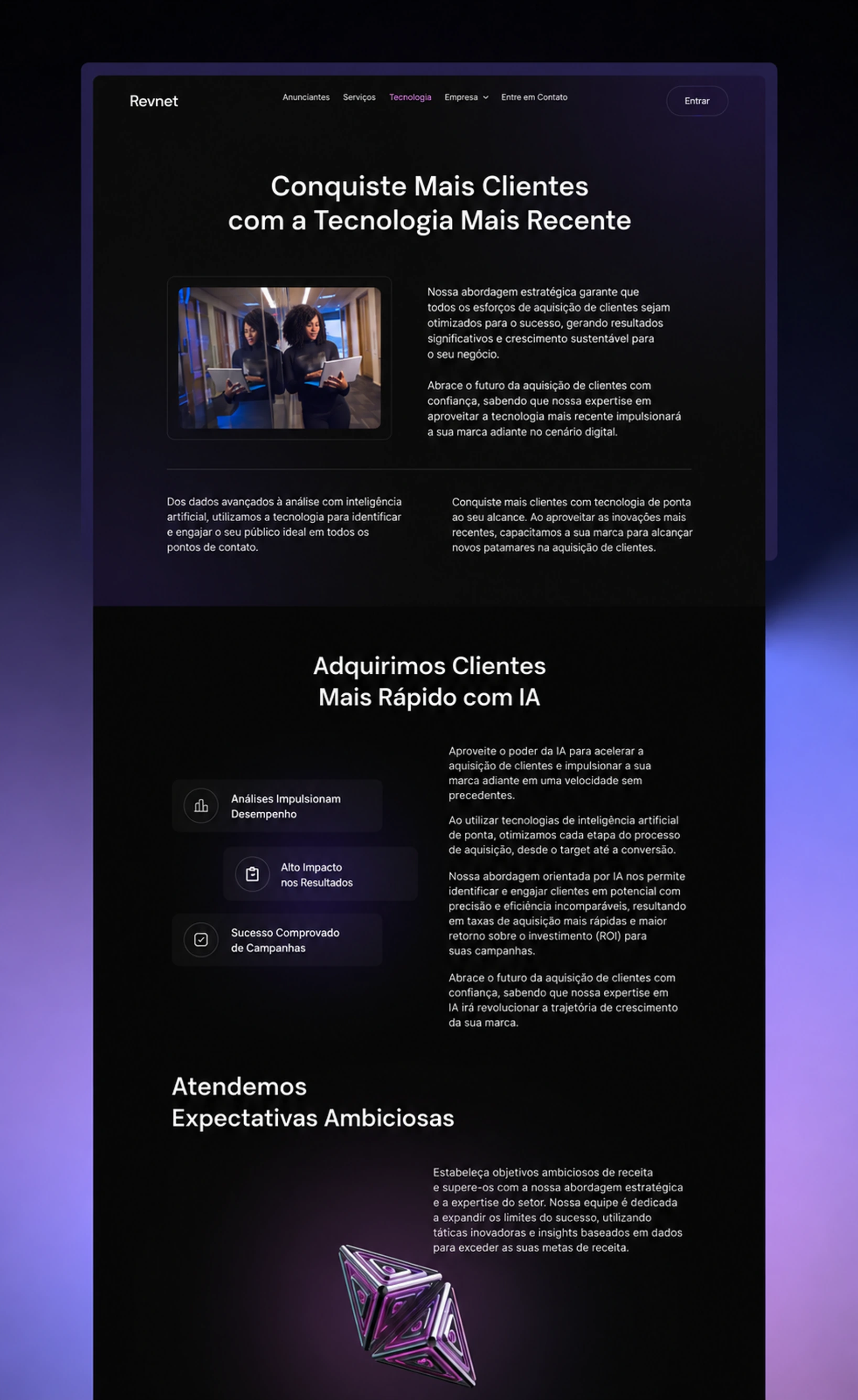 Encerramento da apresentação da Revnet