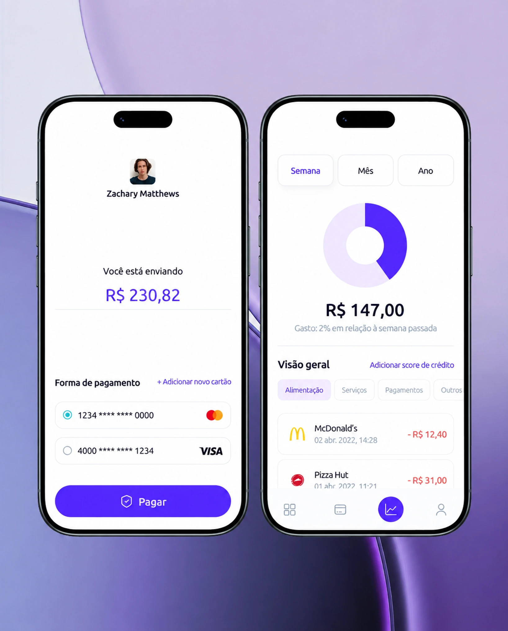 Onboarding do app Shore
