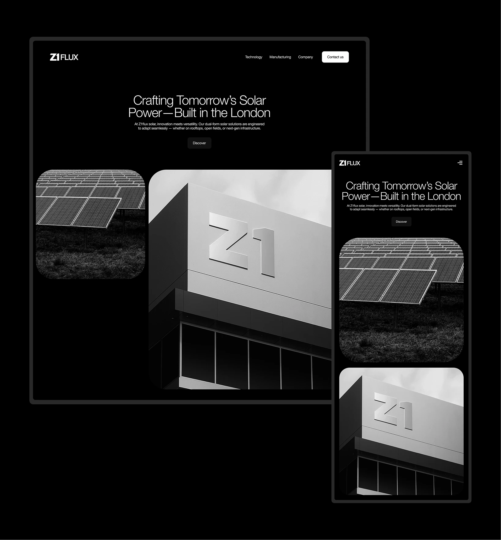 Conteúdo técnico do site da Z1Flux Solar